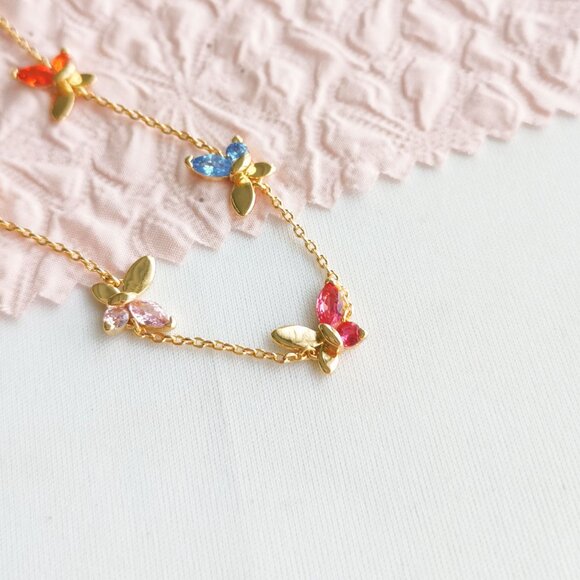 NWOT Kate Spade Multicolor Butterfly Bracelet - Picture 3 of 4